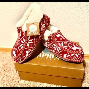 NWT-Lamo Fair Isle Wool-Lined Knit Slippers